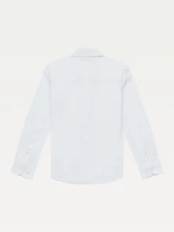 Koszule*Tommy Hilfiger Koszula Z Popeliny Bawełnianej Ze Stretchem WHITE