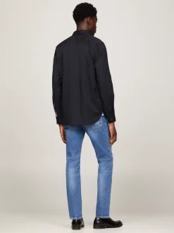 Koszule*Tommy Hilfiger Koszula Z Popeliny Bawełnianej TH Flex BLACK