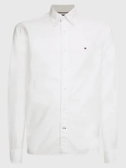 Koszule*Tommy Hilfiger Koszula Z Popeliny Bawełnianej TH Flex WHITE
