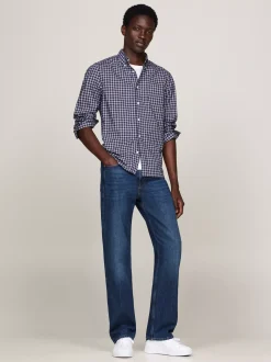 Koszule*Tommy Hilfiger Koszula Z Popeliny W Szkocką Kratę ROUGE MULTI CHECK