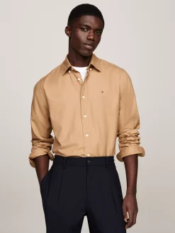 Koszule*Tommy Hilfiger Koszula Z Wyhaftowaną Flagą SAFARI CANVAS