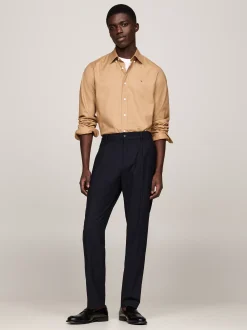 Koszule*Tommy Hilfiger Koszula Z Wyhaftowaną Flagą SAFARI CANVAS