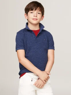 T-Shirty I Koszulki Polo*Tommy Hilfiger Koszulka Polo Hilfiger Monotype AEGEAN SEA HEATHER