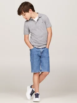 T-Shirty I Koszulki Polo*Tommy Hilfiger Koszulka Polo Hilfiger Monotype LIGHT GREY HEATHER