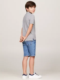 T-Shirty I Koszulki Polo*Tommy Hilfiger Koszulka Polo Hilfiger Monotype LIGHT GREY HEATHER