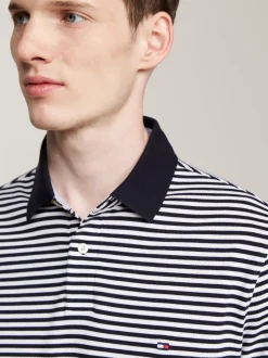 Koszulki Polo*Tommy Hilfiger Koszulka Polo O Regularnym Kroju Z Flagą 1985 Collection DESERT SKY/WHITE