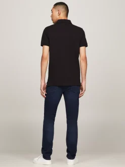 Koszulki Polo*Tommy Hilfiger Koszulka Polo O Regularnym Kroju Z Flagą 1985 Collection BLACK