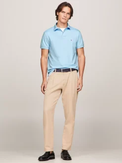 Koszulki Polo*Tommy Hilfiger Koszulka Polo O Regularnym Kroju Z Flagą 1985 Collection KINGLY BLUE