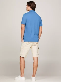 Koszulki Polo*Tommy Hilfiger Koszulka Polo O Regularnym Kroju Z Flagą 1985 Collection BLUE SPELL