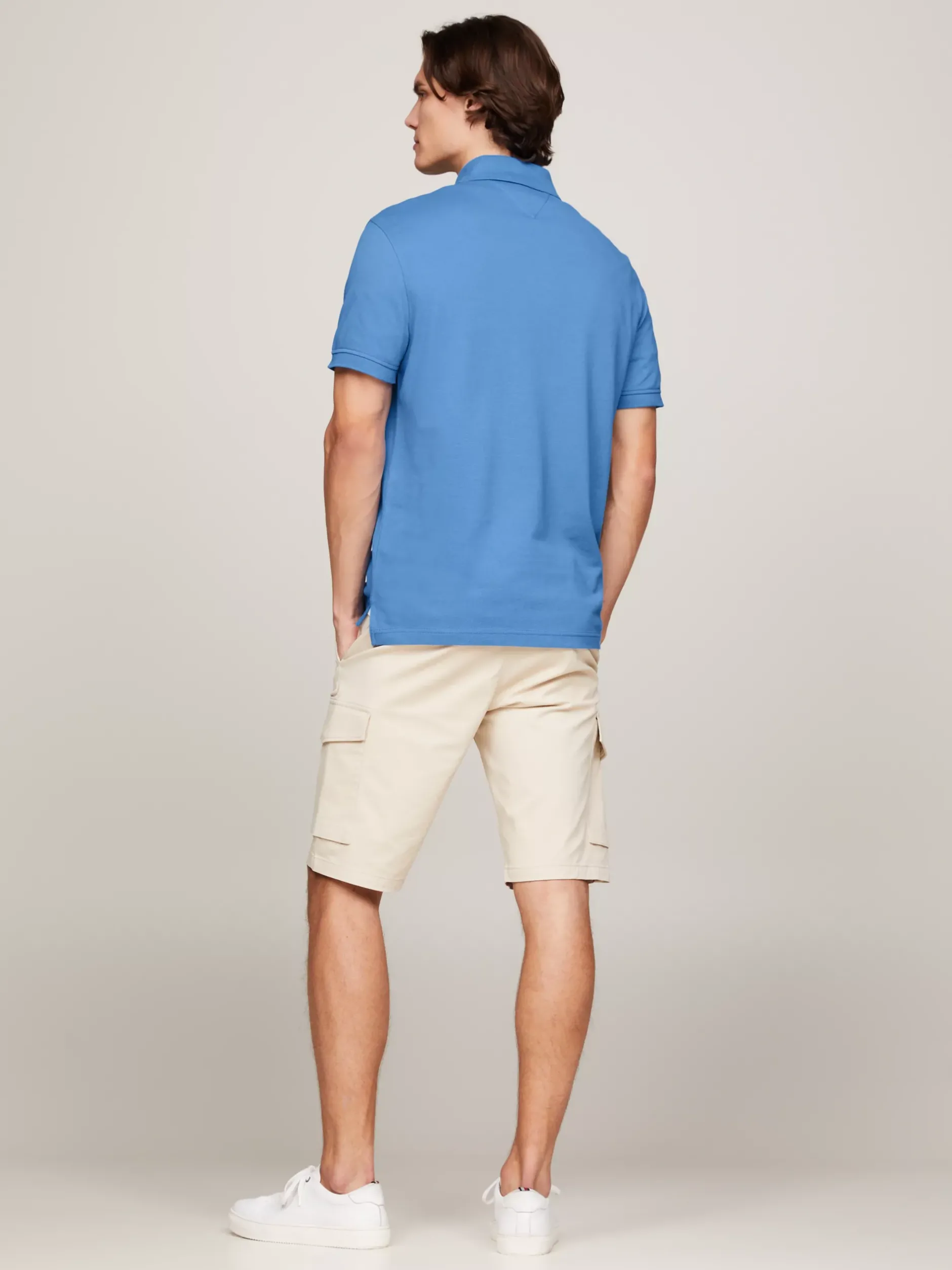 Koszulki Polo*Tommy Hilfiger Koszulka Polo O Regularnym Kroju Z Flagą 1985 Collection BLUE SPELL