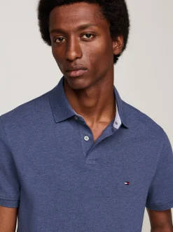 Koszulki Polo*Tommy Hilfiger Koszulka Polo O Regularnym Kroju Z Flagą 1985 Collection DENIM HEATHER
