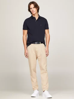 Koszulki Polo*Tommy Hilfiger Koszulka Polo O Regularnym Kroju Z Flagą 1985 Collection DESERT SKY