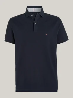 Koszulki Polo*Tommy Hilfiger Koszulka Polo O Regularnym Kroju Z Flagą 1985 Collection DESERT SKY