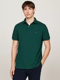 Koszulki Polo*Tommy Hilfiger Koszulka Polo O Regularnym Kroju Z Flagą 1985 Collection ORNAMENTAL GREEN