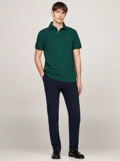Koszulki Polo*Tommy Hilfiger Koszulka Polo O Regularnym Kroju Z Flagą 1985 Collection ORNAMENTAL GREEN