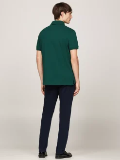 Koszulki Polo*Tommy Hilfiger Koszulka Polo O Regularnym Kroju Z Flagą 1985 Collection ORNAMENTAL GREEN