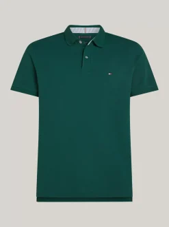 Koszulki Polo*Tommy Hilfiger Koszulka Polo O Regularnym Kroju Z Flagą 1985 Collection ORNAMENTAL GREEN
