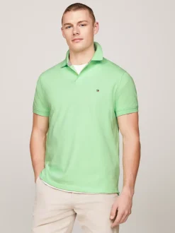 Koszulki Polo*Tommy Hilfiger Koszulka Polo O Regularnym Kroju Z Flagą 1985 Collection MINT GEL