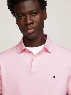 Koszulki Polo*Tommy Hilfiger Koszulka Polo O Regularnym Kroju Z Flagą 1985 Collection LIGHT PINK