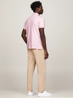 Koszulki Polo*Tommy Hilfiger Koszulka Polo O Regularnym Kroju Z Flagą 1985 Collection LIGHT PINK