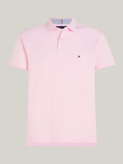 Koszulki Polo*Tommy Hilfiger Koszulka Polo O Regularnym Kroju Z Flagą 1985 Collection LIGHT PINK