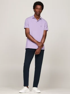 Koszulki Polo*Tommy Hilfiger Koszulka Polo O Regularnym Kroju Z Flagą 1985 Collection LAVENDER HEATHER