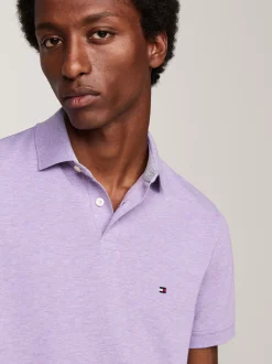 Koszulki Polo*Tommy Hilfiger Koszulka Polo O Regularnym Kroju Z Flagą 1985 Collection LAVENDER HEATHER