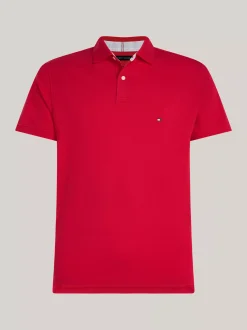 Koszulki Polo*Tommy Hilfiger Koszulka Polo O Regularnym Kroju Z Flagą 1985 Collection PRIMARY RED