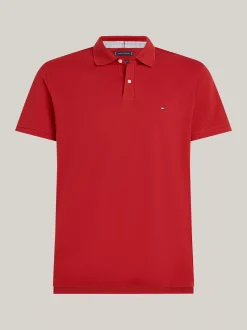 Koszulki Polo*Tommy Hilfiger Koszulka Polo O Regularnym Kroju Z Flagą 1985 Collection DARK MAGMA