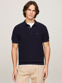 Dzianina|Swetry*Tommy Hilfiger Koszulka Polo O Regularnym Kroju DESERT SKY