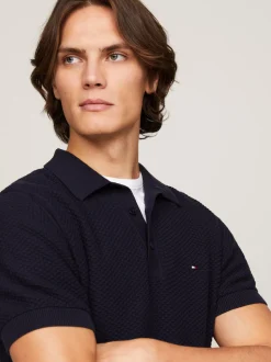 Dzianina|Swetry*Tommy Hilfiger Koszulka Polo O Regularnym Kroju DESERT SKY