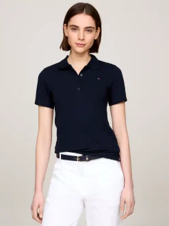 Koszulki Polo*Tommy Hilfiger Koszulka Polo O Wąskim Kroju DESERT SKY