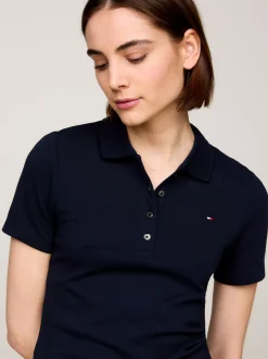 Koszulki Polo*Tommy Hilfiger Koszulka Polo O Wąskim Kroju DESERT SKY