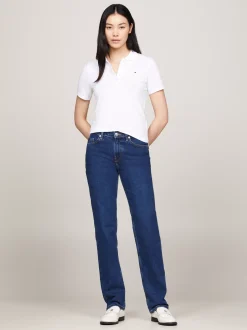 Koszulki Polo*Tommy Hilfiger Koszulka Polo O Wąskim Kroju TH OPTIC WHITE