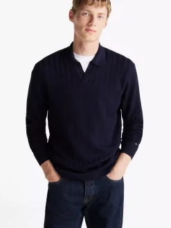 Swetry Z Okrągłym Dekoltem|Swetry*Tommy Hilfiger Koszulka Polo Smart Casual O Regularnym Kroju DESERT SKY