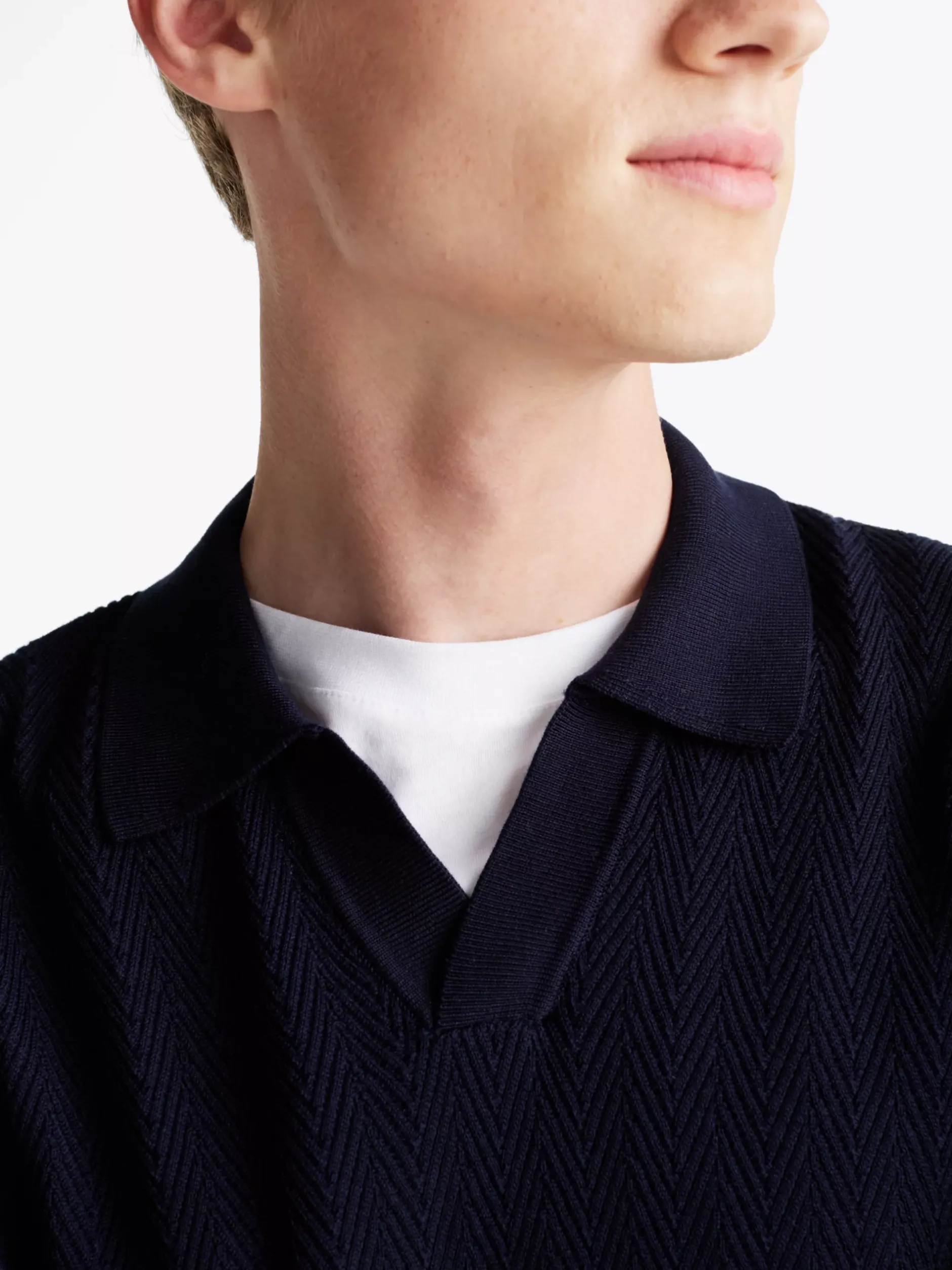 Swetry Z Okrągłym Dekoltem|Swetry*Tommy Hilfiger Koszulka Polo Smart Casual O Regularnym Kroju DESERT SKY