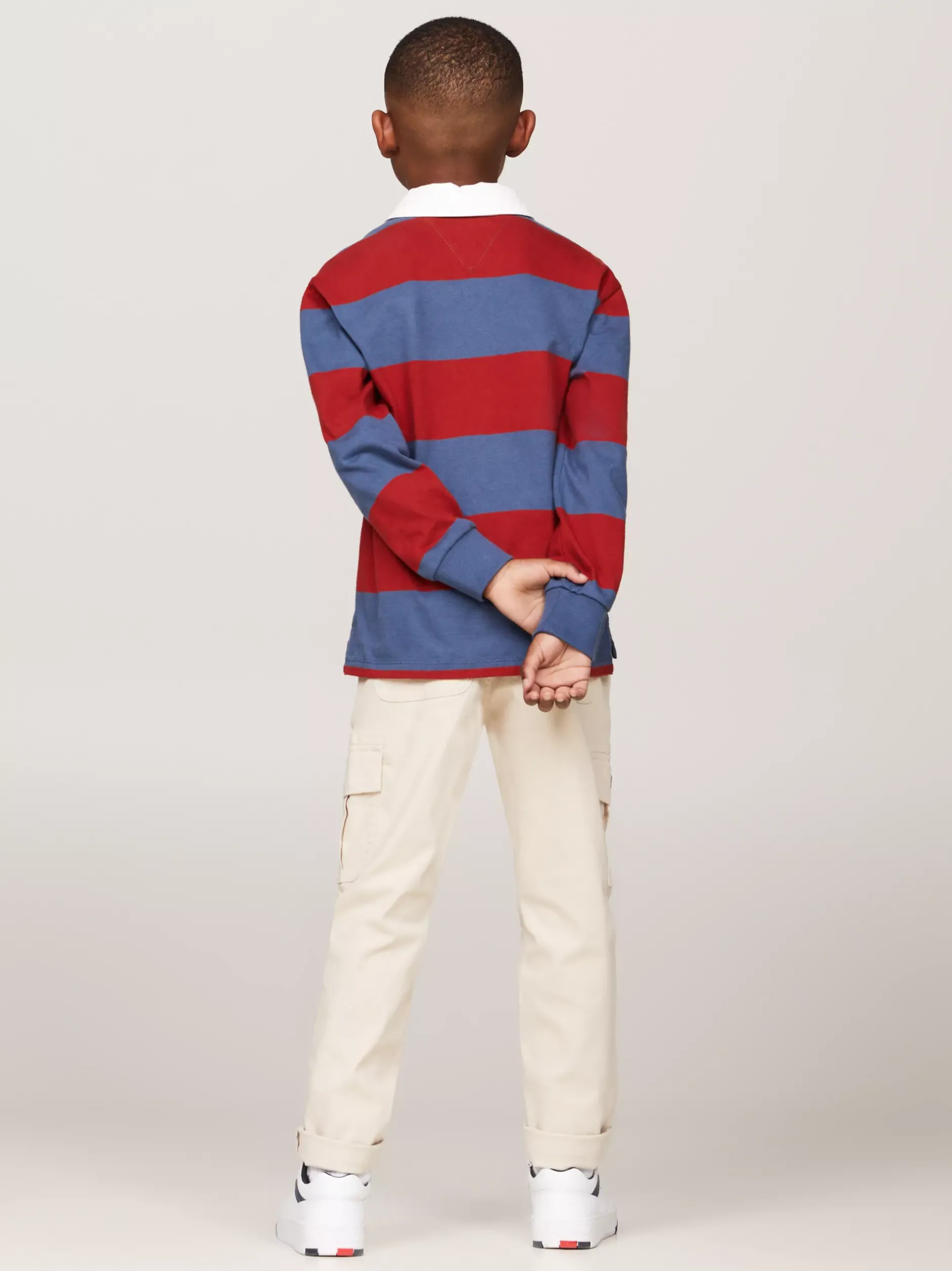 Bluzy Dresowe I Z Kapturem*Tommy Hilfiger Koszulka Polo W Stylu Rugby Z Długim Rękawem RWB COLORBLOCK