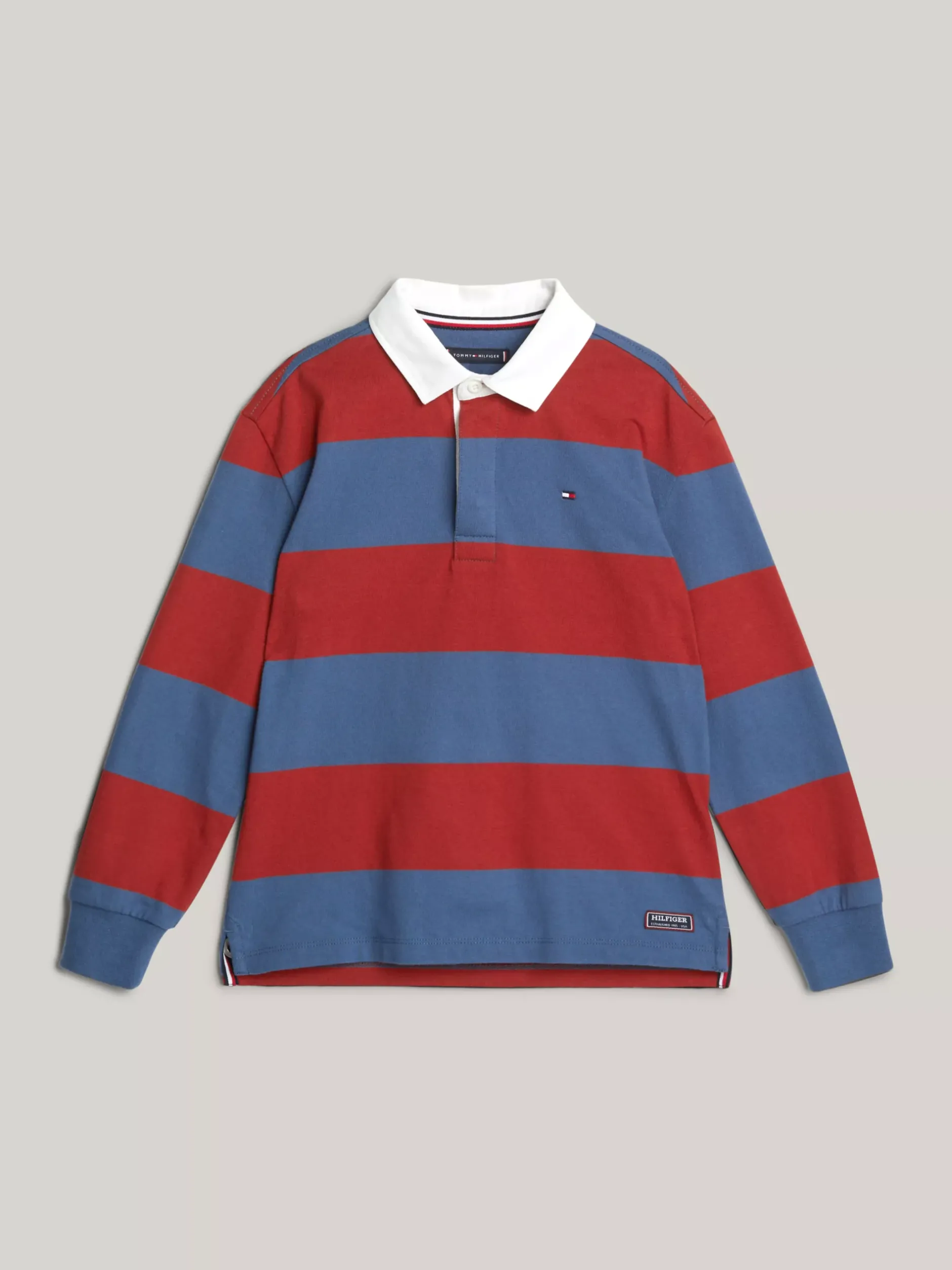 Bluzy Dresowe I Z Kapturem*Tommy Hilfiger Koszulka Polo W Stylu Rugby Z Długim Rękawem RWB COLORBLOCK