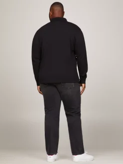 Koszulki Polo*Tommy Hilfiger Koszulka Polo Z Długim Rękawem Z Kolekcji Plus 1985 Collection BLACK