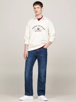 Koszulki Polo*Tommy Hilfiger Koszulka Polo Z żeglarskim Logo IVORY PETAL