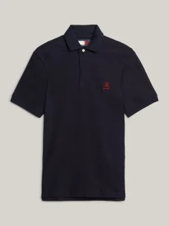 Koszulki Polo*Tommy Hilfiger Koszulka Polo Z Haftowanym Emblematem DESERT SKY