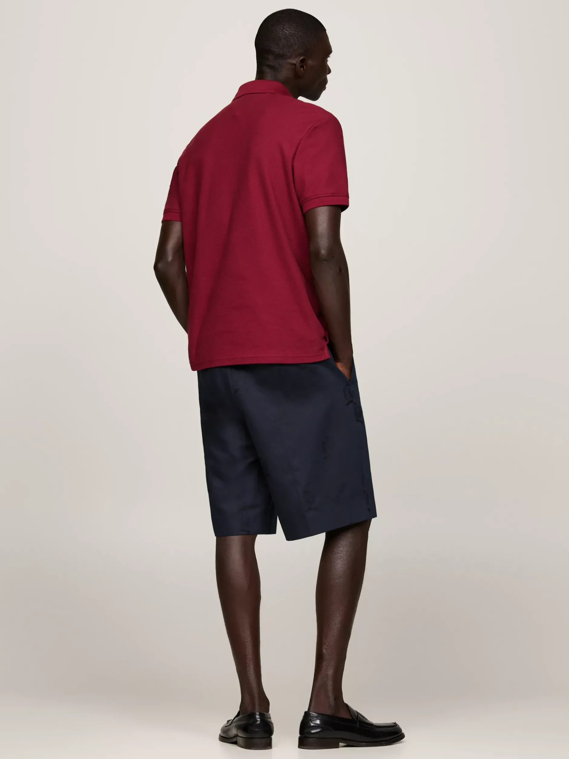 Koszulki Polo*Tommy Hilfiger Koszulka Polo Z Haftowanym Emblematem ROUGE