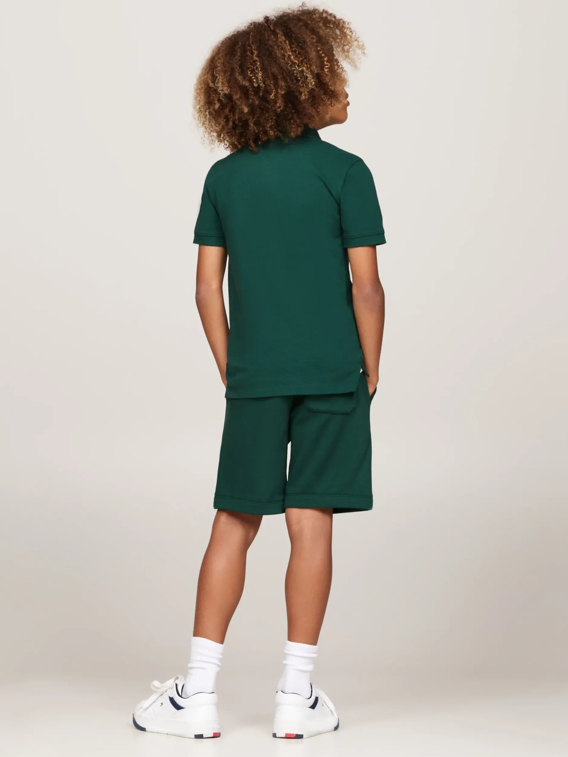 T-Shirty I Koszulki Polo*Tommy Hilfiger Koszulka Polo Z Logo Hilfiger ORNAMENTAL GREEN