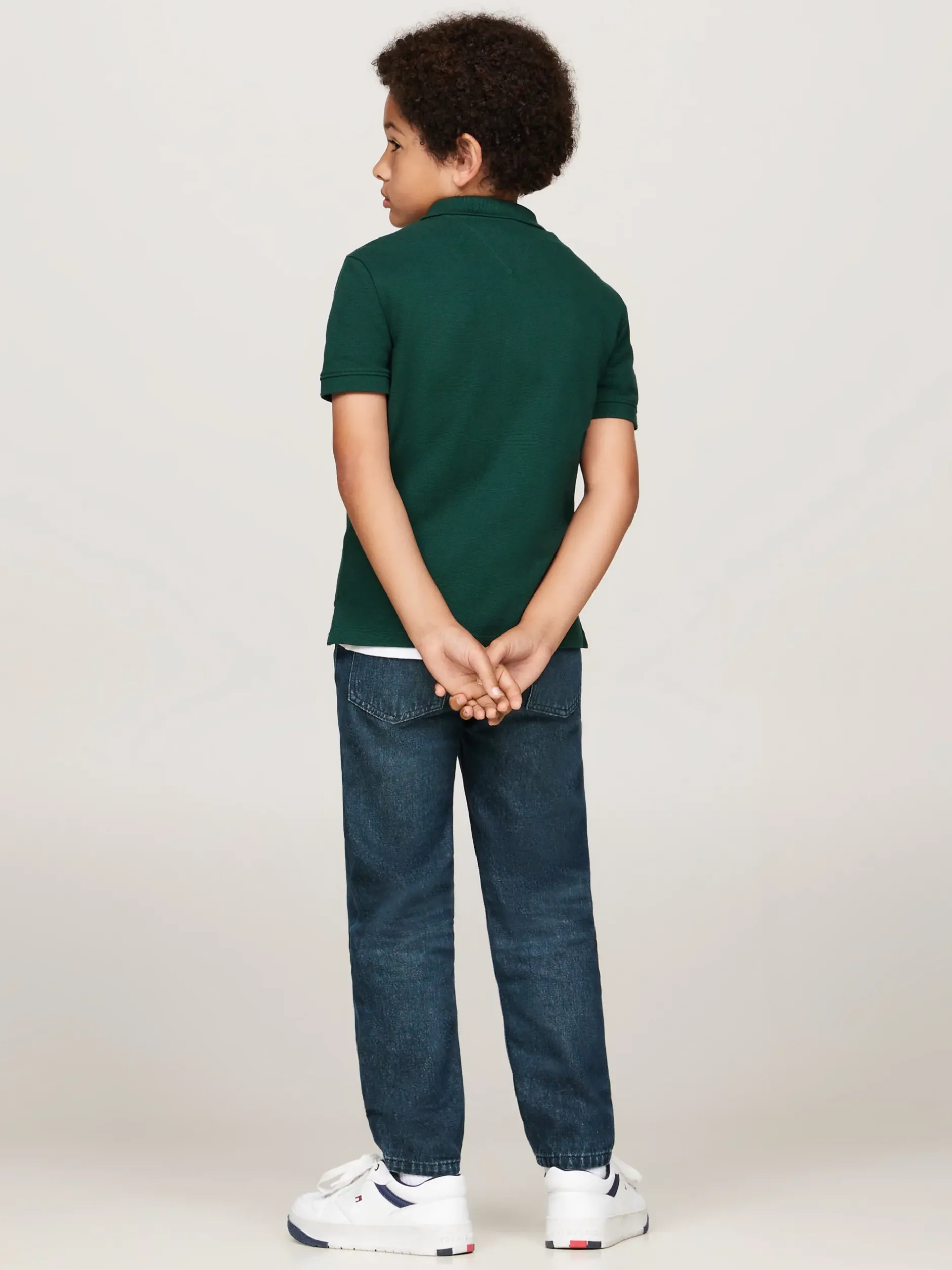 T-Shirty I Koszulki Polo*Tommy Hilfiger Koszulka Polo Z Logo Hilfiger Monotype ORNAMENTAL GREEN