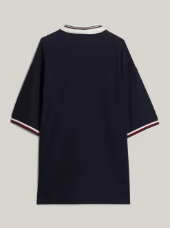 Koszulki Polo*Tommy Hilfiger Koszulka Polo Z Wyhaftowanym Emblematem DESERT SKY