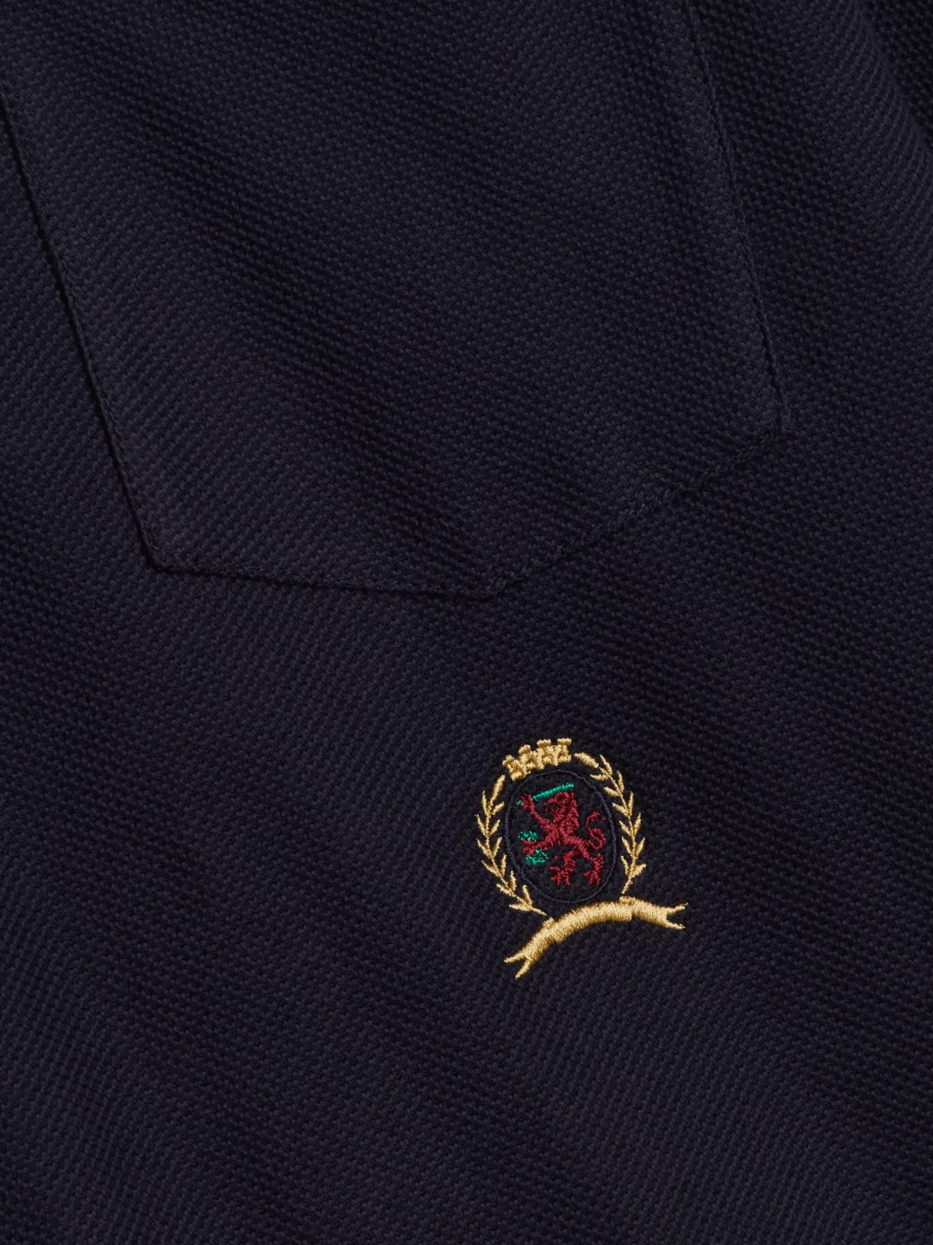 Koszulki Polo*Tommy Hilfiger Koszulka Polo Z Wyhaftowanym Emblematem DESERT SKY
