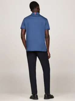 Koszulki Polo*Tommy Hilfiger Koszulka Polo Z Wyszywanym Logo AEGEAN SEA