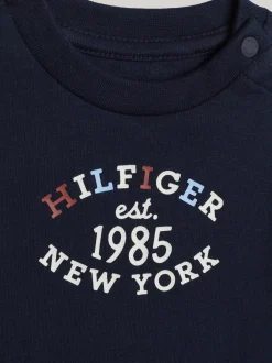 Dziewczynki|Chłopcy*Tommy Hilfiger Koszulka Z Długim Rękawem Z Logo Hilfiger DESERT SKY