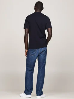 T-Shirty*Tommy Hilfiger Koszulka Z Haftowanym Emblematem DESERT SKY