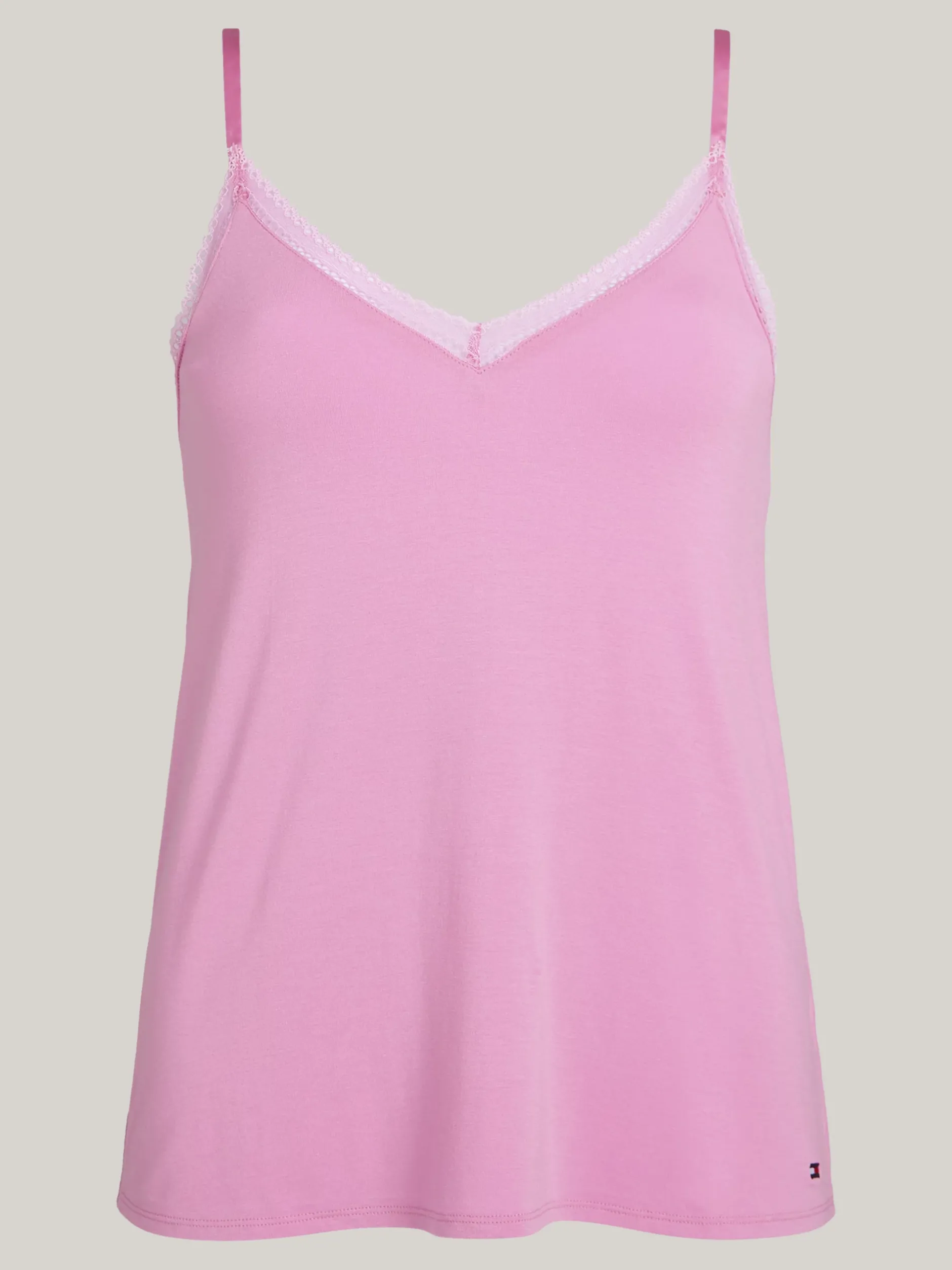 Piżamy & Odziez Nocna*Tommy Hilfiger Koszulka Z Koronkowym Detalem SWEET PEA PINK